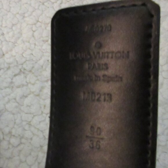 Louis Vuitton 2020 Damier Graphite Pattern Belt Kit Size: M - Picture 10 of 12